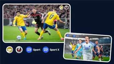 Superliga på TV3+, TV3 Sport, TV 2 Sport og TV 2 Sport X med Allente.